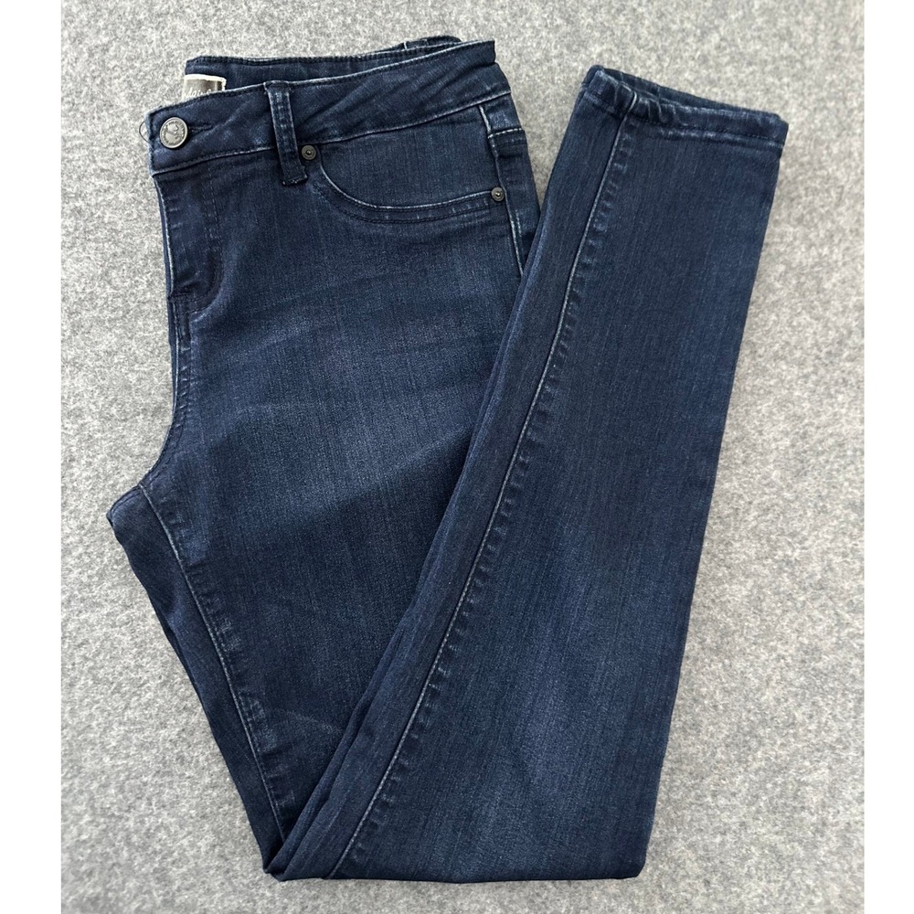 Soundgirl Skinny Jeans Women‎ Size 7 Dark Wash Denim Stretch Casual Minimalist